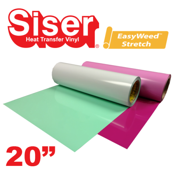 Siser EasyWeed Stretch 20” Full Rolls Heat Transfer Vinyl